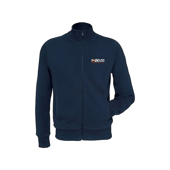 FELPA FULL ZIP BLU tg. XL