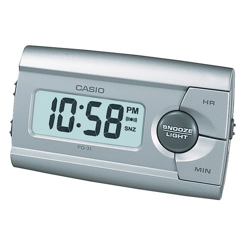 Sveglia Casio PQ 31 8EF Con Funzione Snooze Silver
