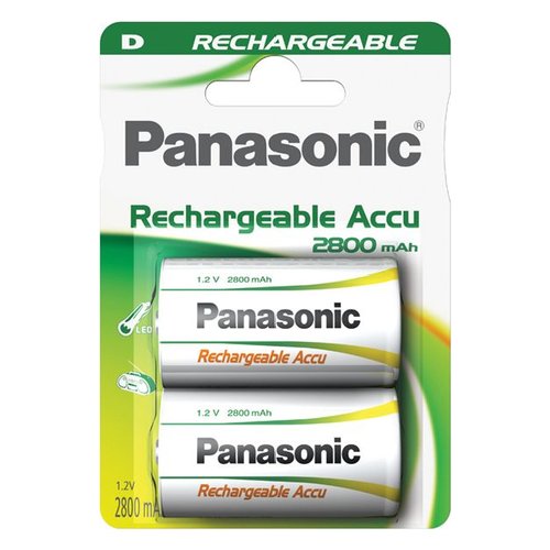 Batteria Torcia D ricaricabile Panasonic P 20 2BC2800 RECHARGEABLE