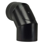 Curva canna fumaria Save Fumisteria NNO1508 PLUS LIGHT A 90 Ispezionab