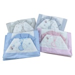 Baby Idea - Lenzuola lettino Baby Idea L1950 Lenzuolo Letto 3pz. Flanella