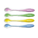 Nuby - Set posate infanzia Nuby ID5277 Cucchiaini termosensibili