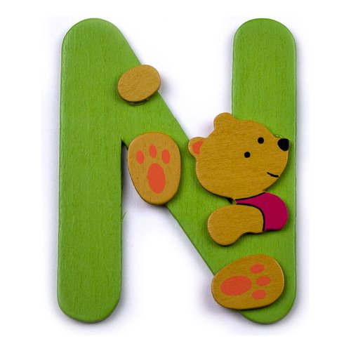 Accessorio decorativo Baby Idea 23000944 Lettera N Assortito