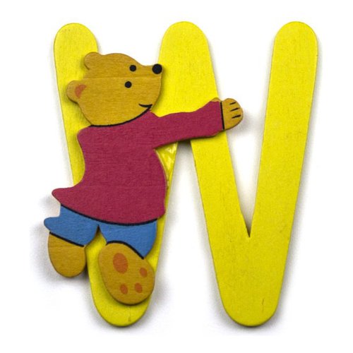 Accessorio decorativo Baby Idea 23000953 Lettera W Assortito