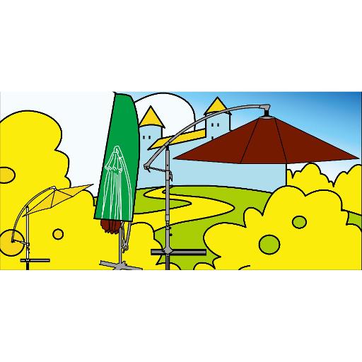 Custodia ombrellone Amicasa con supporto decentrato D. 3 m