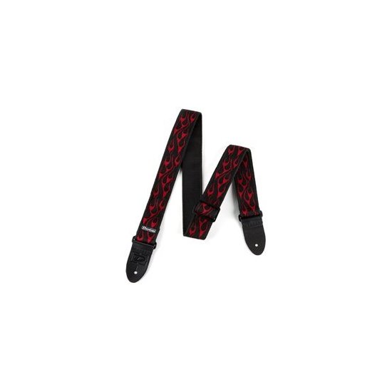Tracolla chitarra Dunlop D3811RD D38 SERIES Classic Flambe red
