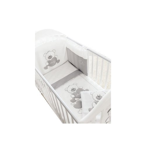 Pali 0687015500 Coordinato per letto infanzia completo di piumotto sfilabile, paracolpi e federa cuscino