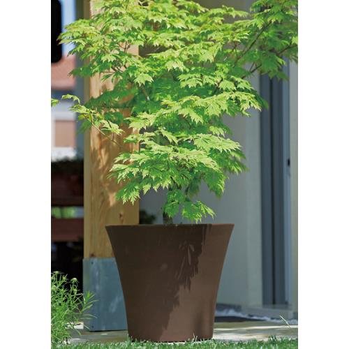 Euro 3 Plast 2482/E5 Fioriera vaso resina doppia parete  Opus  cm 47  Ruggine  Khilia Collection