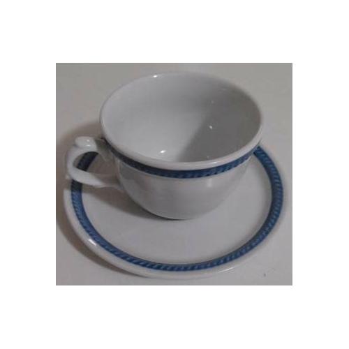Set tazzine caffè Tognana LD085010775 Lido con piattino Bianco e Blu