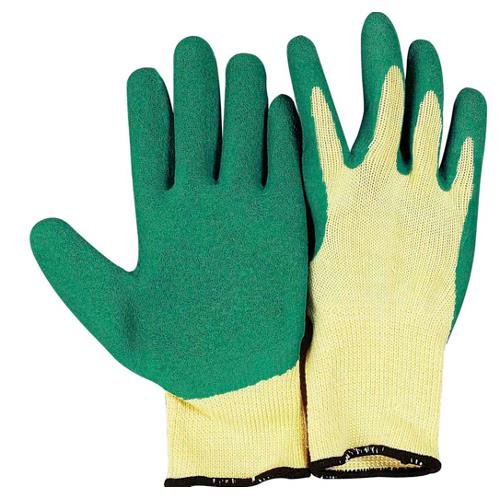 Guanti lavoro - Verdemax 4931 Guanti da giardino in lattice e cotone L
