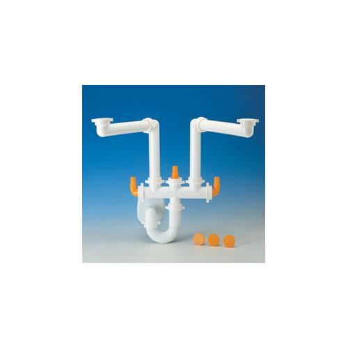 Sifone scarico Lira S0285 Spazio 2 Bianco