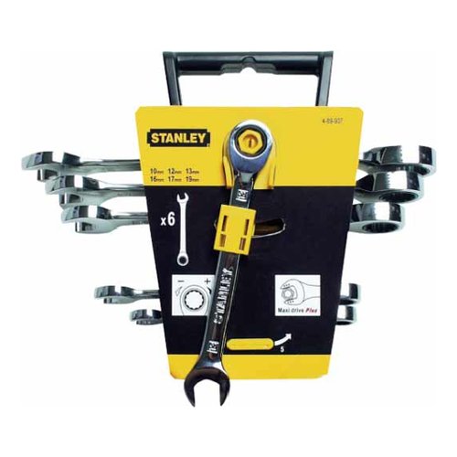 Set chiavi combinate a cricchetto Stanley STMT82846 0 Poligonali Kit 6