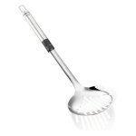 Leifheit - Chic, semplice ed elegante: è questo lo stile degli strumenti da cucina LEIFHEIT della serie ProLine. La combinazione di alta qualità dell'acciaio inox e della plastica nera è una caratteristica di design di tutte le cucine ed è perfetta per servire in tavola. Anche la maneggevolezza soddisfa le aspettative. L'impugnatura ovale della schiumarola ProLine rimane comodamente e saldamente in mano. L'acciaio inossidabile di alta qualità conferisce una piacevole stabilità