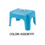 Tontarelli - Sgabello bagno Tontarelli 8101194 DUMBO STOOL Impilabile con Manico As