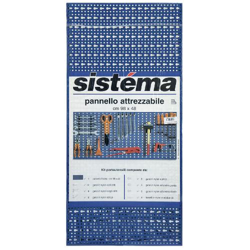Pannello porta attrezzi Bizzotto Scaffalature 054AKIT Blu ral 5010