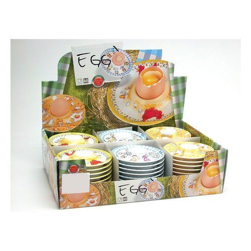 Porta uovo Vivenzi Produzioni 409D EGG O piattino melamina Assortito