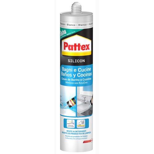 Silicone acetico Pattex 3032437 Bagni e cucine Bianco