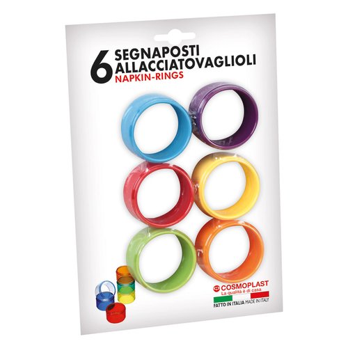 Set anelli tovaglioli Cosmoplast Colori assortiti