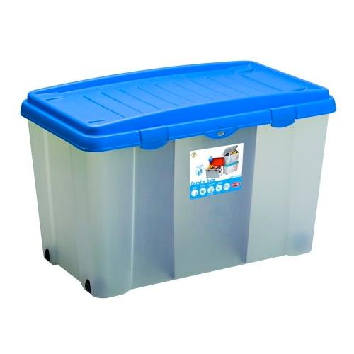 Contenitore Stefanplast 13400 FAMILY BOX con coperchio Trasparente azz