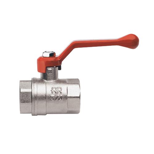 Valvola saracinesca Idro Bric R0627B A Sfera con Leva Nichelato