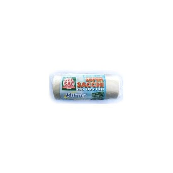 Set sacchi spazzatura Gel Sac T 982139 MILADY con legaccio Tortora