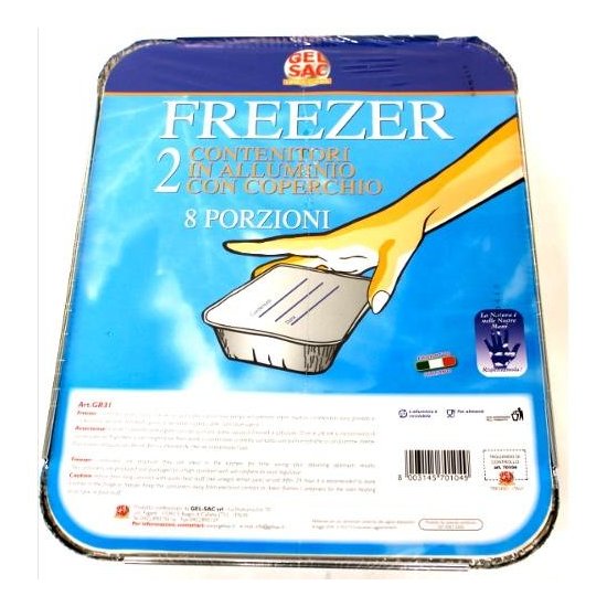 Set vaschette monouso Gel Sac 701049 Gr31 8 Porzioni