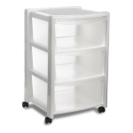 Stefanplast - Cassettiera salvaspazio Stefanplast 50333 LIBERA 3C Bianco Bianco