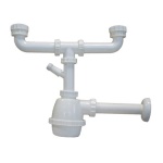 Idro Bric - Sifone per lavelli 2 vasche Idro Bric S0004