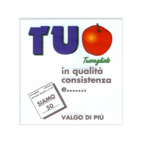 Set tovaglioli monouso Essebidue 600600 2 Veli Bianco