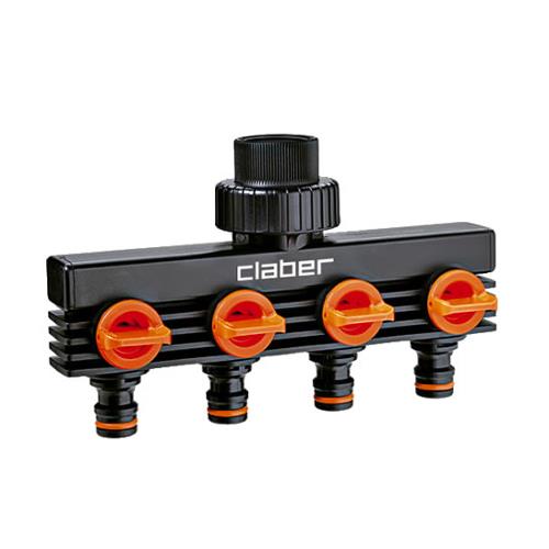 Presa rubinetto irrigazione Claber 8581 GARDENLIFE 4 Vie Innesto Rapid