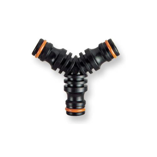 Raccordo derivatore Claber 8615 GARDENLIFE Triplo Innesto Rapido