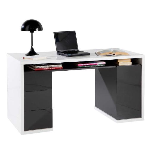 Composad  Scrivania Composad Moneta Bianco lucido e Grigio laccato SR7045K48105