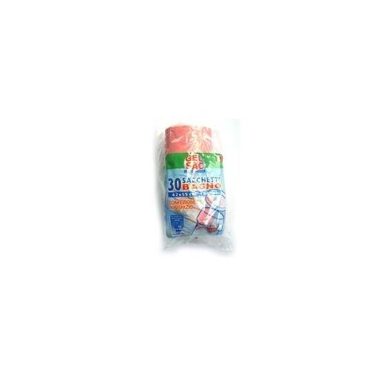 Set sacchi spazzatura Gel Sac CO942015 antigoccia bagno con legaccio R