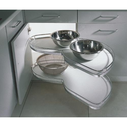 090010 LEMANS- BASE ANGOLO 105 SX Kessebohmer. Meccanismo x base angolo da 105 Sx -Anta da 45 cm., completo con 2 cesti in finitura ARENA PLUS - Antiscivolo - Integrata con SOFTSTOPP - (meccanismo in