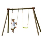 New Plast - New Plast Altalena in Legno a Due Posti Altezza 190 Cm