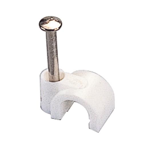 Set graffette fissacavo Poly Pool PP0659Q Tondo Bianco