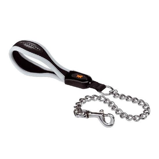 Guinzaglio Ferplast 75477017 Ergocomfort Metal Grigio e Nero