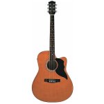 Eko - Chitarra acustica elettrificata. Tavola in abete laminato, fasce e fondo in linden