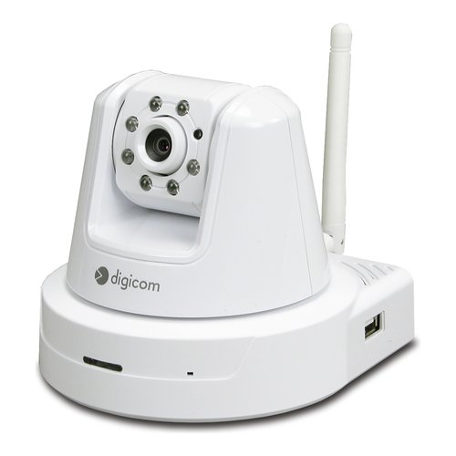 Videocamera sorveglianza Digicom 8E4486 400Hd Pan Tilt White