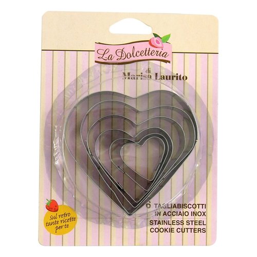 Formine biscotti Gp & Me 5036 LA DOLCETTERIA Cuore misure assortite Cr