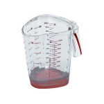 Leifheit - Questo misurino dalle forme aggraziate e dall'elegante design è realizzato in solida plastica. Grazie alla scala graduata ben leggibile sul materiale trasparente non è soltanto possibile misurare farina, zucchero e liquidi. È anche possibile la misurazione con le unità internazionali per pinte, coppe e once: la soluzione ideale per tutti gli utenti che su internet amano ricercare ricette originali da tutto il mondo. Infatti con questo misurino non sono necessarie complicate conversioni. Questa soluzione ris