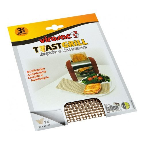Virosac 113398 Toast Grill è una griglia riutilizzabile per tostare pane, sandwich e pezzi di pizza in modo semplice e veloce