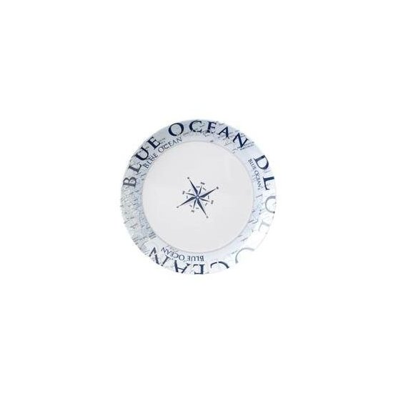 Piatto Brunner 0830025N C8C GLAMOUR Piano Bianco e Blu