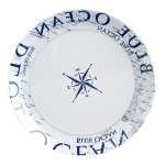 Brunner - Piatto Brunner 0830027N C8C GLAMOUR Dessert Bianco e Blu