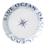 Brunner - Piatto Brunner 0830025N C8C GLAMOUR Piano Bianco e Blu