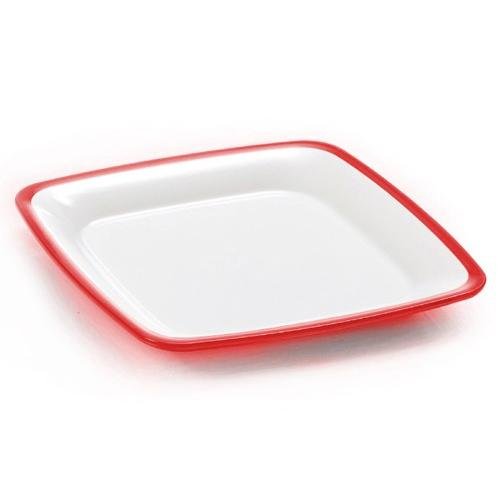 Omada M4523RR Piatto piano Square rosso - dimensioni 22 x 22 cm