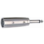 Quiklok - Adattatore audio Cannon XLR maschio 3 poli / Jack 6