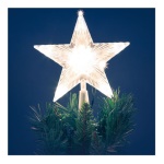 Lotti Importex - Puntale per Albero Stella Visual 10 LED CLASSIC, Luce Fissa e Flashing, a Batteria 3xAA 1,5V, uso Interno, Cavo Verde, Dimensioni 18xH21cm