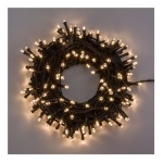 Lotti Importex - Catena lineare TL24V 80 LED CLASSIC Ø5mm Reflex, Memory Controller 8 giochi di luce selezionabili, Trasformatore 24V, uso Esterno, Cavo Verde, Dimensioni 4+6m