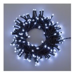 Lotti Importex - Catena lineare TL24V 80 LED BIANCO Ø5mm Reflex, Memory Controller 8 giochi di luce selezionabili, Trasformatore 24V, uso Esterno, Cavo Verde, Dimensioni 4+6m